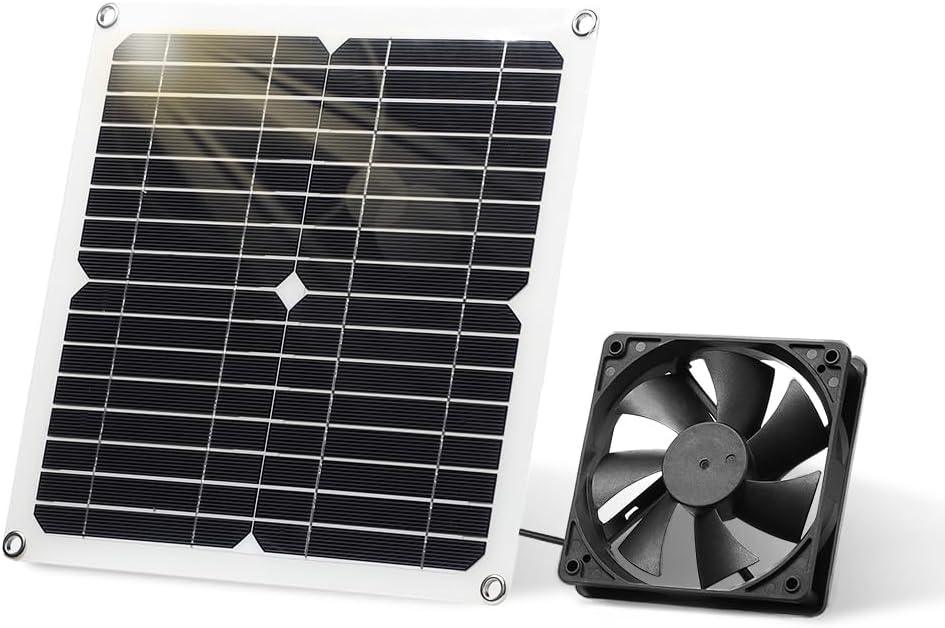 SUNYIMA 12W Weatherproof Solar Fan Kit for Chicken Coops - Gomix Brands Outlet